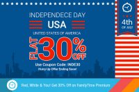 Red, White & You! Get 30% Off on FamilyTime Premium