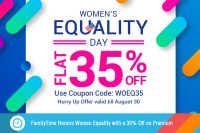 All Men are Equal but Women are More Equal than Others! FamilyTime Honors Women Equality with a 35% Off on Premium