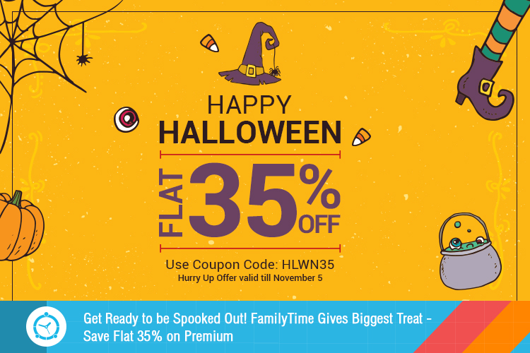 Get Ready to be Spooked Out! FamilyTime Gives Biggest Treat – Save Flat 35% on Premium