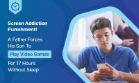 Screen Addiction Punishment! A Father Forces His Son to Play Video Games For 17 Hours Without Sleep