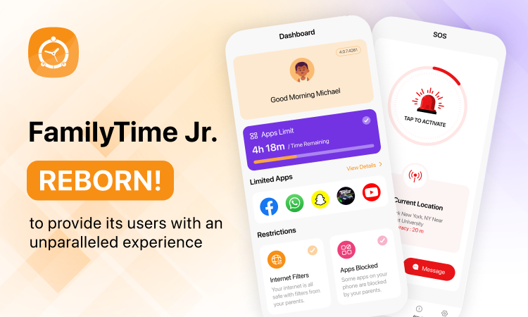 FamilyTime Jr. App is Reborn to Provide FamilyTime Users with an Unparalleled Experience